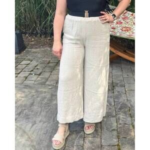 NEW BEFORE YOU COLLECTION summer wide leg pants in sand